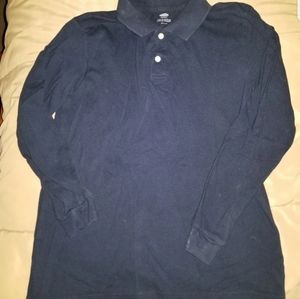 Boy's Old Navy polo long sleeve size L 10/12